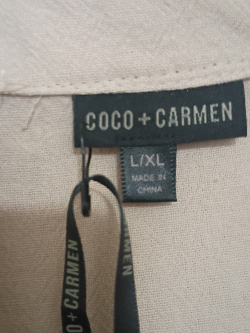 Coco + Carmen Boho Floral Embroidered V-Neck Pom Pom Freya Tier Dress L/XL New! - Picture 11 of 12